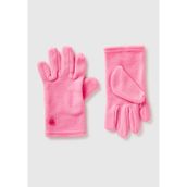 United Colors of Benetton Erkek Çocuk Logo Detaylı Eldiven, 7-8 Yaş, 225A6U87CG007, Pembe, erkek-çocuk