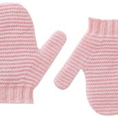 United Colors of Benetton Örgü Eldiven Erkek Çocuk Eldiven, Açık Pembe, XXS