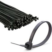 Universal 100 Adet 3,6 x 200 mm Siyah Plastik Cırt Kelepçe