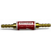 Universal Oksijen Alev Geri Tepme Emniyet Valfi 6-8 mm Kırmızı