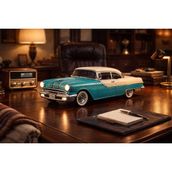 Universal RT-1954 Retro Tasarım Müzik Araba Bluetooth Hoparlör – 10W Güç – Şarjlı – Aux & Tf Kart Destekli (Mavi ) - MAVİ BEYAZ