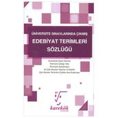 Üniversite Sınavlarında Çıkmış Edebiyat Terimleri Sözlüğü Karekök Yayınları