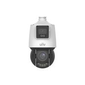 Uniview IPC94144SFW-X25-F40C 2x4MP IP 4.8-120 mm Mot Lens 4 mm Sabit Lens Ses Alarm Güvenlik Kamerası