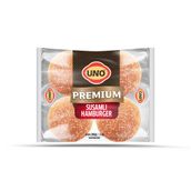 Uno Premium 4'lü 340 gr Susamlı Hamburger Ekmeği