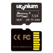 Uranium 64 GB UR-TF-64G microSD Card U3 7/24 100/40 MB/s Industrial Hafıza Kartı
