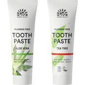 Urtekram Çay Ağacı 2'li Diş Macunu 75 ml + Aloe Vera Aromalı Tam Koruma Organik 75 ml Diş Macunu