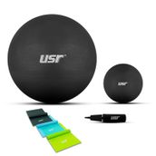 USR 20553BL 20+55 Cm Pilates Topu + Pompası + 3 Lastik