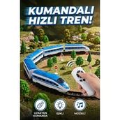 Uzaktan Kumandalı Tren Seti 30 Parça Sesli ve Işıklı Büyük Boy Raylı Hızlı Tren Oyuncak