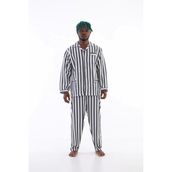 Uzun Kol Çizgili Gaffur Erkek Pijama Takım