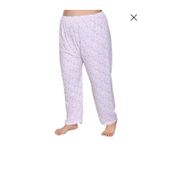 Uzunlar Tekstil Kadın %100 Pamuklu Anne Paçalı Don Ağlı Desenli Emprime Pijama Paçalı Battal