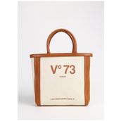 V73 73BS6US03817 Beyaz Kahverengi Kadın El Çantası