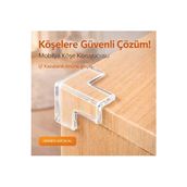 Vaelmont Silikon Bebek Güvenlik Köşe Koruyucu, 8’li Masa ve Sehpa Seti Koruyucu ve Kilit - Siyah