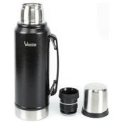 Vaeske 1300 ml Paslanmaz Çelik Siyah Termos