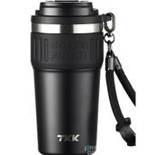 Vagonlife TKK 2023 630 ml Siyah Özel Seri Çelik Mug Pipetli Termos