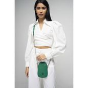 Valentino Orlandi VLT042 Monogram Yeşil Kadın Çapraz Askılı Çanta