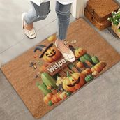 Valerine Life Cadılar Bayramı Bal Kabağı Welcome Kapı Önü Paspası 45x70cm