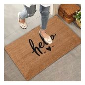 Valerine Life Hello Kalp Welcome Hoş Geldiniz Kapı Önü Paspası 45x70cm