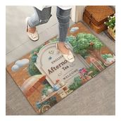 Valerine Life İngiliz Beş Çayı Temalı Welcome Kapı Önü Paspası 45x70cm