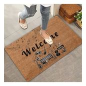 Valerine Life Orkestra Aletleri Temalı Welcome Kapı Önü Paspası 45x70cm
