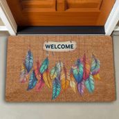 Valerine Life Sarkaç Tüyler Welcome Kapı Önü Paspası 45x70cm