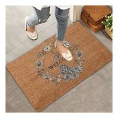 Valerine Life Tavus Kuşu ve Tüyleri Welcome Kapı Önü Paspası 45x70cm