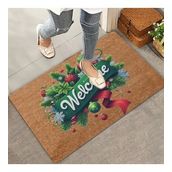 Valerine Life Yılbaşı Kapı Süsü Temalı Welcome Kapı Önü Paspası 45x70cm