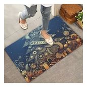 Valerine Life Yılbaşı Noel Çam Ağacı Ve Hediyeler Welcome Kapı Önü Paspası 45x70cm