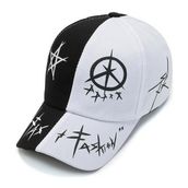 Valkyrie Trucker Beyzbol Şapka Metal Tokalı Ayarlanabilir Erkekler İçin Siyah Beyaz Desenli - Standart - Siyah - Beyaz