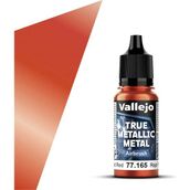 Vallejo 77165 18 Ml. Forged Red, Airbrush, True Metallic Metal (Tmm) Serisi Model Boyası - Çok Renkli