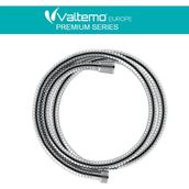 Valtemo Europe 150 Cm Çift Kenetli, Sık Örgülü Parlak Krom Çelik Fıskiye Hortumu VS-204