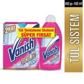 Vanish Kosla 2 Adet Tül Temizleyici ve 450 gr Toz Deterjan ve 450 ml Parlatıcı
