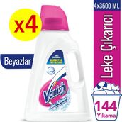 Vanish Kosla Sıvı Leke Çıkarıcı Kristal Beyaz 3600 Ml x 4 Adet