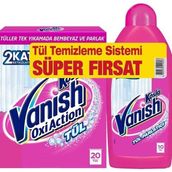 Vanish Kosla Tül Beyazlatıcı 450 G Gold ve 450 ml Tül Parlatıcı ile Bembeyaz Tüller İçin Özel Formül