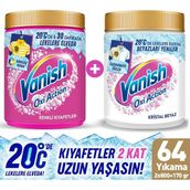 Vanish Oxi Action Deterjan Güçlendirici ve Leke Çıkarıcı Toz Beyazlar için 970 Gr + Renkliler için 970 Gr