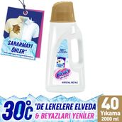 Vanish Oxi Action Multipower Kristal Beyaz Beyazlar İçin Sıvı Deterjan Güçlendirici Leke Çıkarıcı 2000 ml - 2 lt
