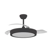 Vanti KCF306 30 W 42 inç Siyah Modern 3 Renk Kumandalı Ledli Dekoratif Tavan Vantilatörü
