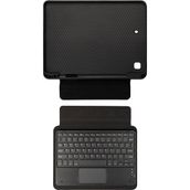 Vardar Aksesuar Apple iPad Pro 10.5 (7.nesil) Uyumlu Zore Border Keyboard Bluetooh Bağlantılı Standlı Klavyeli Tablet Kılıf - Siyah