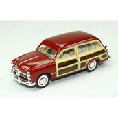 Vardem Die-Cast Çek Bırak Arabalar '49 Ford Woody Wagon Kırmızı - Renkli