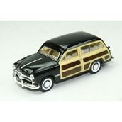 Vardem Die-Cast Çek Bırak Arabalar '49 Ford Woody Wagon Siyah - Renkli