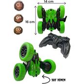Vardem Uzaktan Kumandalı Akrobat Araba 360° Dönme Özelliği 14 cm 6+ Yaş İçin Eğlenceli - Yeşil