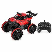 VARDEM Uzaktan Kumandalı Full Fonksiyon 2.4G Şarjlı Amfibi Off Road Stunt Araba, Su ve Kara Kullanımına Uygun Akrobat RC Araç, Kumandalı Şarjlı Arazi Oyuncak Araba SYR-666-869-825 (KIRMIZI)