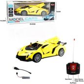 Vardem Uzaktan Kumandalı Şarjlı Işıklı Kapı ve Bagajı Açılan Spor Araba VR-789-104C Sarı