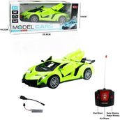Vardem Uzaktan Kumandalı Şarjlı Işıklı Kapı ve Bagajı Açılan Spor Araba VR-789-104C Yeşil - Açık Yeşil