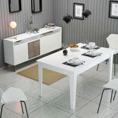 Variant Mobilya Milan Yemek Odasi Takimi - Beyaz / Beyaz
