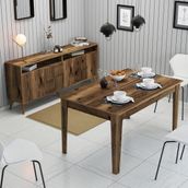 Variant Mobilya Variant Milan Yemek Odası Takımı - Ceviz / Ceviz