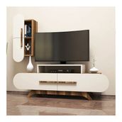 Variant Rose Ceviz-Beyaz Duvar Raflı Tv Ünitesi