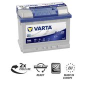 Varta 2021 Ağustos 12 V 60 Ah 640 A N60 Start ve Stop EFB Akü