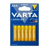 Varta Longlife Extra 6'lı İnce Pil