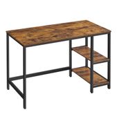 Vasagle Masa, Bilgisayar Masası, PC Masası, Ofis Masası, Ofis, Oturma Odası, Çelik Çerçeve, Endüstriyel Tasarım, Vintage Kahverengi - Siyah LWD47X