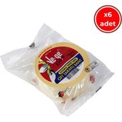 Ve-Ge Çift Taraflı Bant, 6 Adet, 48 mm x 25 M, Şeffaf, Iz Bırakmaz